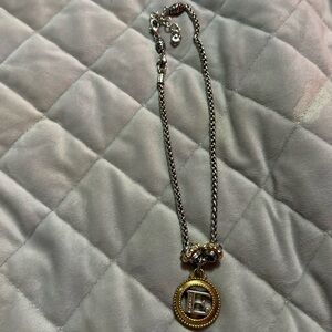 3/$20 - E silver/gold costume necklace